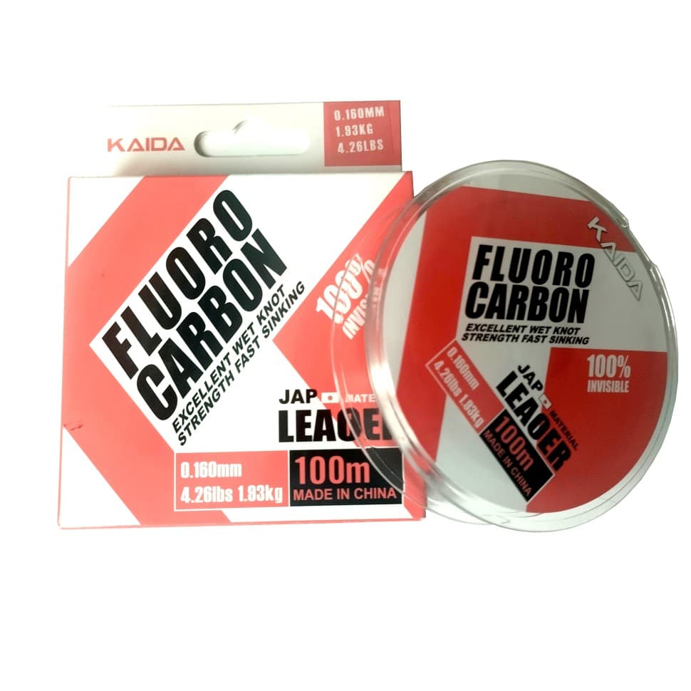 Флюорокарбон Kaida FCHD FLUORO CARBON 100% INVISIBLE, 100 м, типоразмер 140