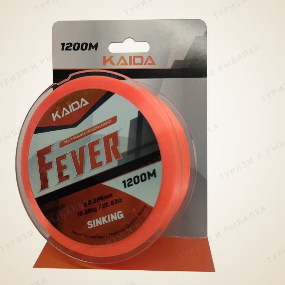 Леска Kaida FEVER ORANG, 1200 м, 10,26 кг