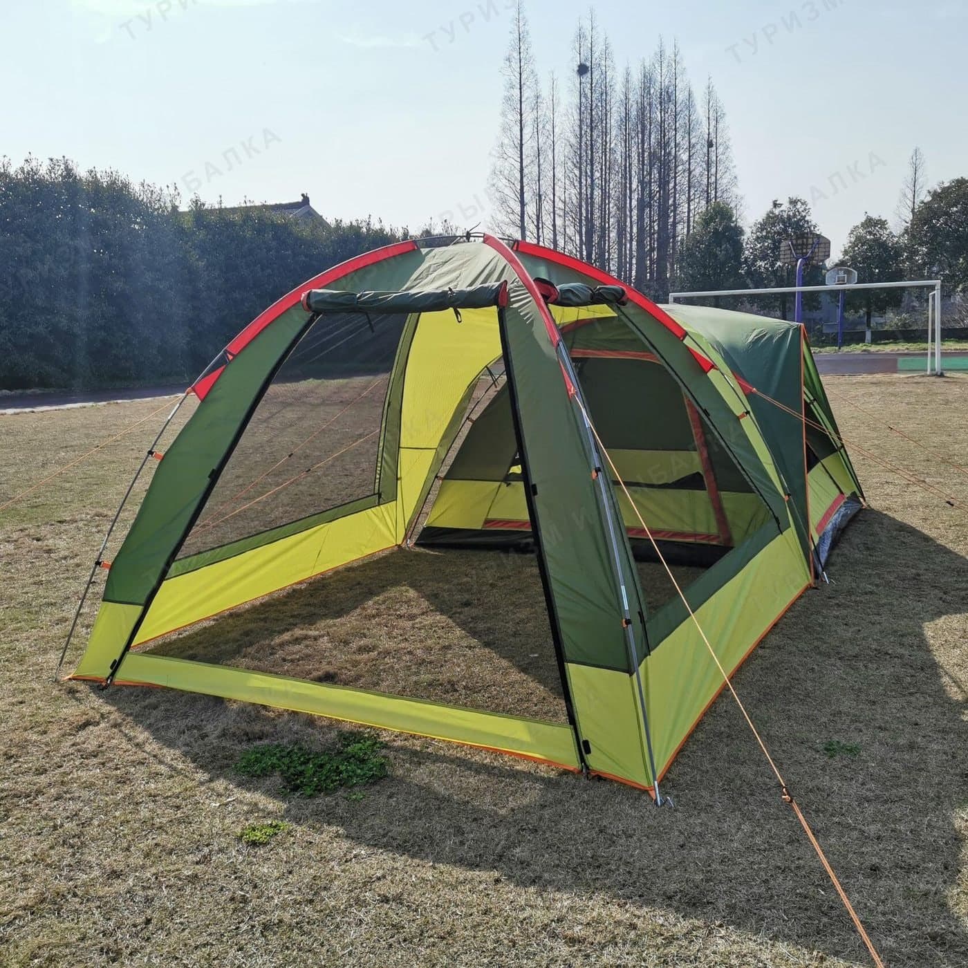 Четырёхместная палатка с большим тамбуром Mimir ART1005-4