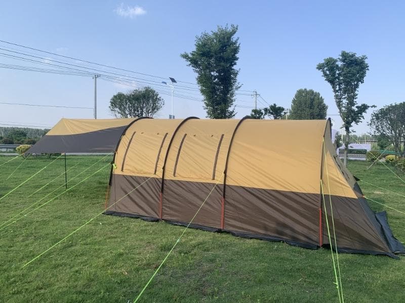 Восьмиместная палатка с большим тамбуром (палатка, тент, шатёр 3 в 1) Mimir ART1800-8