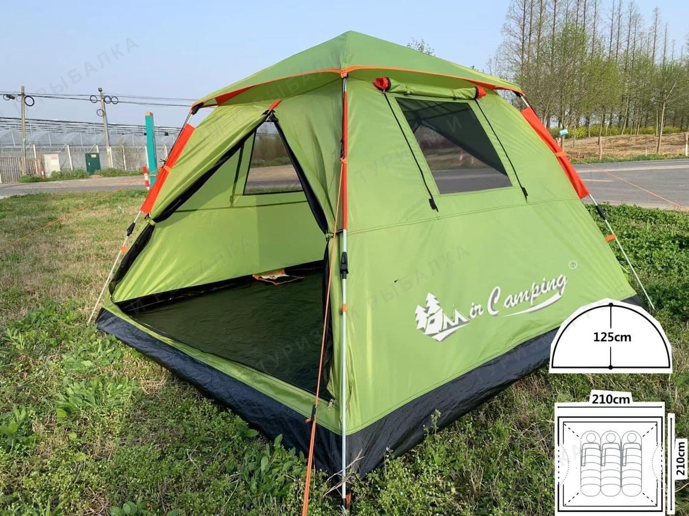 Трёхместная автоматическая палатка Mimir ART-930
