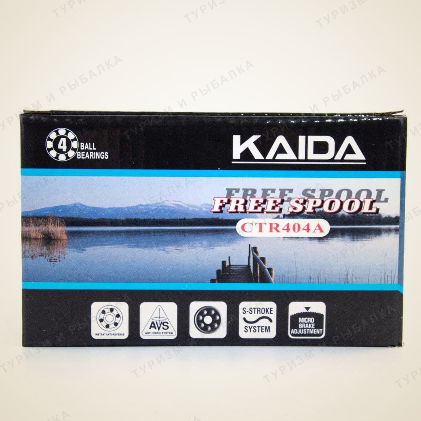 Катушка безинерционная Kaida CTR-404A-4BB с металлической шпулей